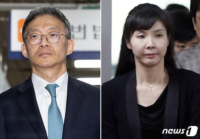 안태근 전 법무부 검찰국장(왼쪽)과 그로부터 성추행을 당했다고 폭로한 서지현 검사. © News1