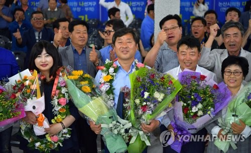 충남 논산시장에 당선된 더불어민주당 황명선 [연합뉴스 자료사진]