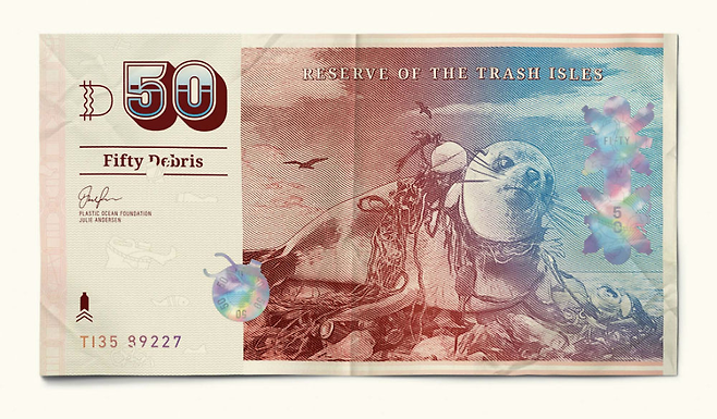 플라스틱 쓰레기 섬(GPGP)의 지폐 (DAL&MIKE)​