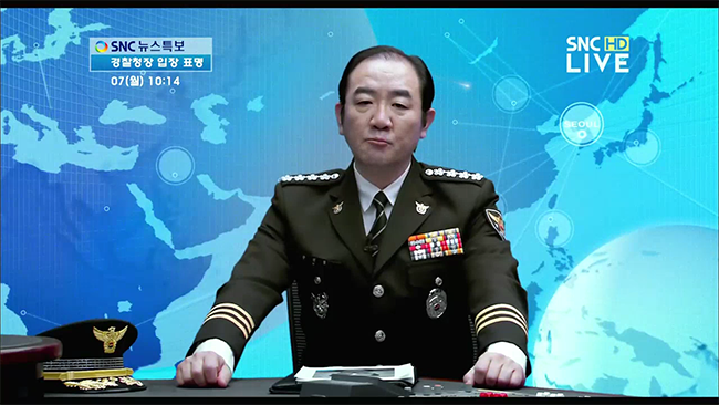 영화 `더 테러 라이브`(2015)에서 배우 김홍파가 호연한 주진철 경찰청장은 그해 가장 얄미운 화제의 캐릭터로 일약 떠오른다. /사진제공=롯데엔터테인먼트