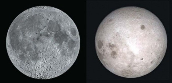 달 앞면과 뒷면. [사진 미항공우주국(NASA) 홈페이지 캡처]