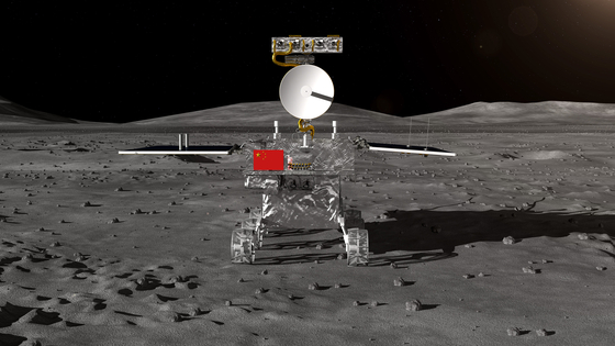 지난 15일 공개된 중국 달 탐사선 창어 4호 탐사 로봇 이미지. [AFP=연합뉴스]