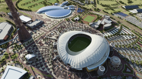 2022년 월드컵을 개최를 앞둔 카타르에는 터키 기업들이 2017년 기준 116억 달러 규모의 프로젝트를 진행하고 있다. 사진은 월드컵 경기가 열릴 칼리파 국제경기장. /CNN