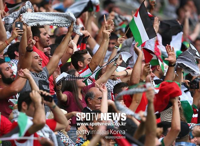 ▲ 팔레스타인을 응원하는 국민들