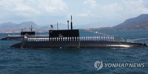 러시아제 킬로급 잠수함 [연합뉴스 자료 사진]