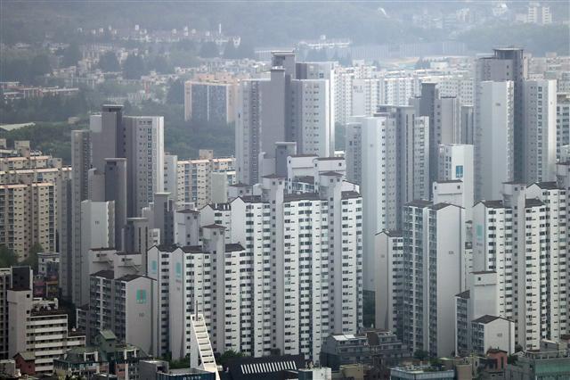 강남권 아파트 단지 밀집지역 모습. [헤럴드DB]