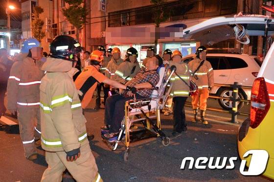 포항 가스 폭발. 지난 12일 오후 6시45분쯤 경북 포항시 북구 대신동 북부시장 인근 주택에서 LPG가 폭발하는 사고가 발생했다. /사진=뉴스1