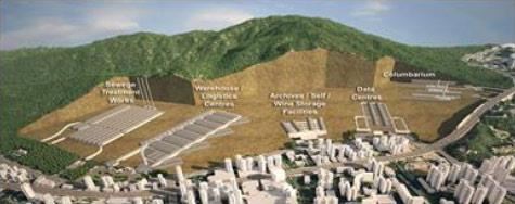 홍콩 지하동굴 개발 프로젝트 기본설계. ITA 웹사이트 캡처