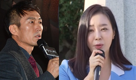 KBS로부터 방송출연정지 결정을 받은 조덕제씨(왼쪽)와 성추행 피해를 폭로한 배우 반민정씨.