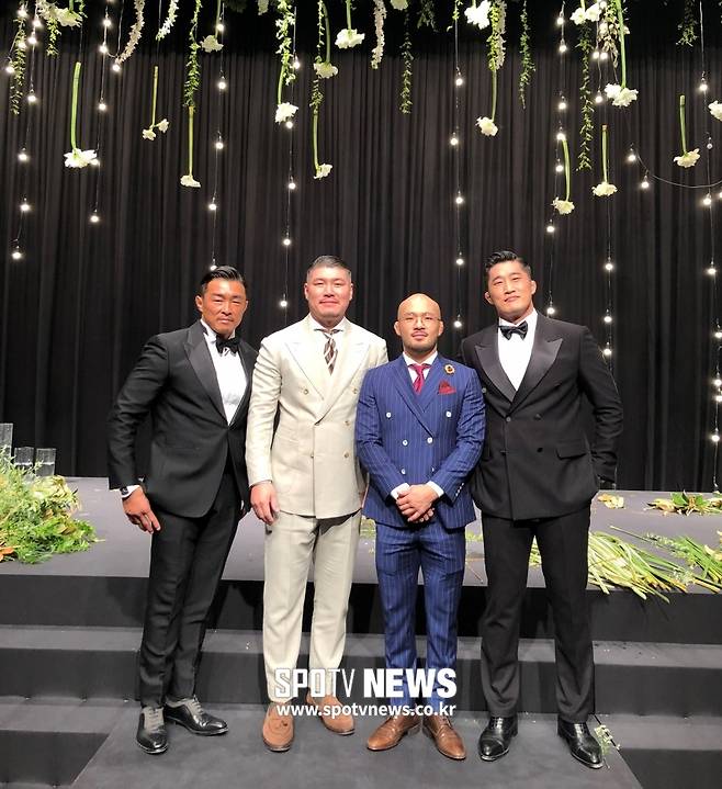 ▲ 추성훈, 양성훈, 조남진, 김동현이 다음 달 서울에 '압구정 팀 매드'를 연다.