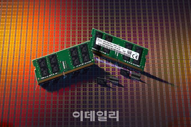SK하이닉스가 개발한 2세대 10나노급(1y) DDR4 D램. [SK하이닉스 제공]