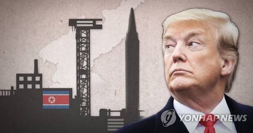 트럼프_북한 미사일기지 충분히 인지 (PG) [최자윤 제작] 사진합성·일러스트 [사진출처] AP