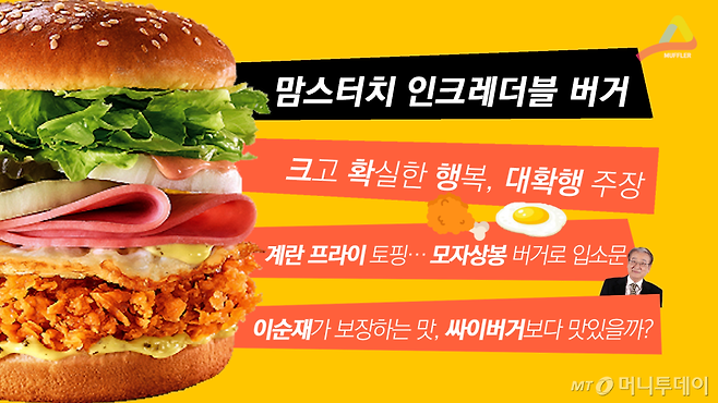 믿고 먹는 맘스터치, 11월 신상인 인크레더블 버거도 맛있을까?