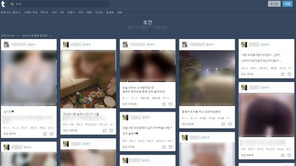 텀블러 사이트 캡처