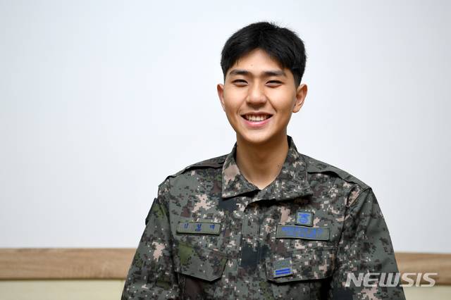 【서울=뉴시스】 공군 제3방공유도탄여단 김형태 일병. (공군 제공)