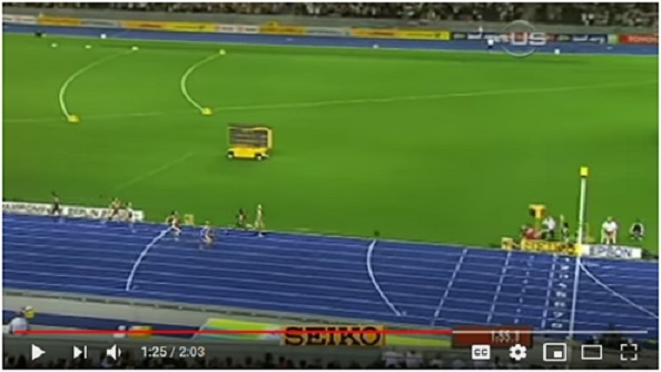 2009년 베를린 세계육상선수권대회 여자 800m 결승 장면.  https://www.youtube.com/watch?v=MpblUehi9Dk