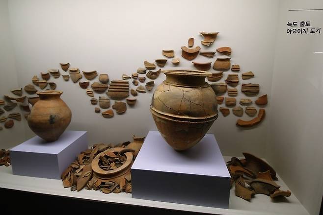 경남 사천의 늑도에서 나온 일본 야요이계통의 토기. 늑도는 낙랑과 제주, 일본 물건들이 많이 출토되고 있어 이곳이 고대 해상교역의 중심지였음을 알 수 있다. 권오영 교수 제공