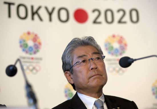 다케다 스네카즈(71) 일본 올림픽위원회(JOC) 회장이 지난 2013년 1월 열린 기자회견에서 2020년 도쿄올림픽에 대한 질문을 받고 있다. AP뉴시스