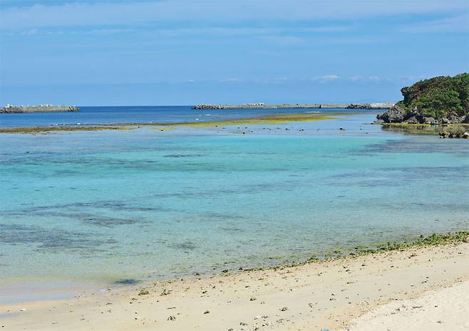 잔잔한 완조해변은 두 번째 숙영지였다