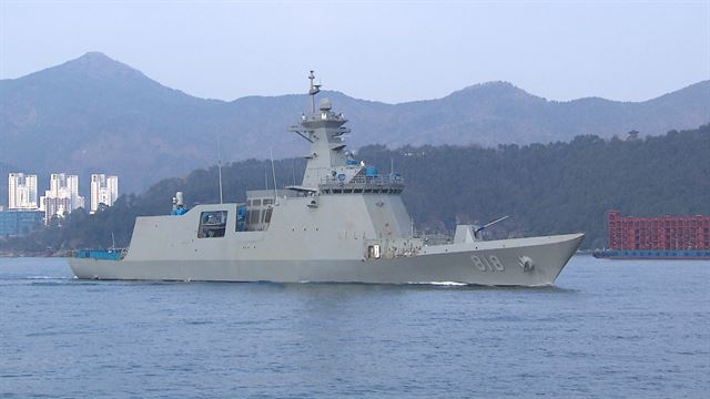 방위사업청이 지난해 2월 해군에 인도한 신형 호위함 대구함. 뉴스1