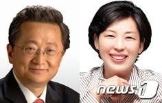 진주을 내년 총선 출마 예상 인사(왼쪽부터 김재경 한국당 의원, 서소연 민주당 진주을지역위원장)© 뉴스1
