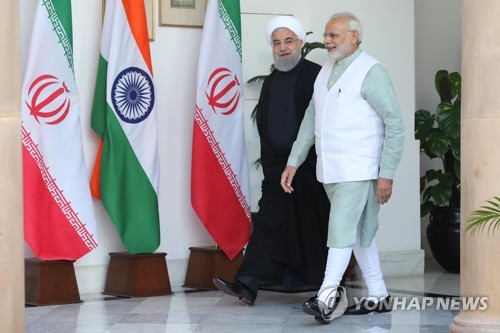 밀접한 관계를 유지하고 있는 이란과 인도[EPA=연합뉴스 자료사진]
