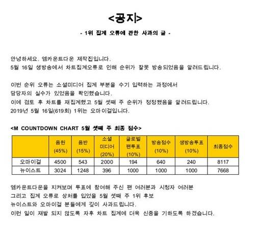 ‘엠카’ 사진=‘엠카’ 공식 SNS