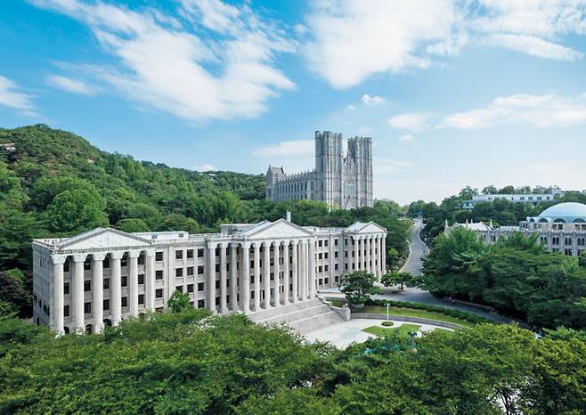 경희사이버대가 있는 경희대 서울 캠퍼스 전경.