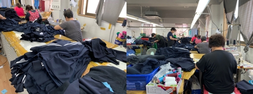 서울·경기 지역에 체육복을 납품하는 양모씨의 공장 전경 [촬영 이세연]
