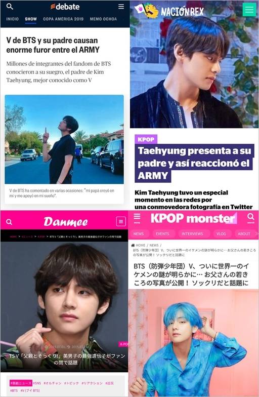 해외매체의 'DNA 미남 뷔' 기사들-2