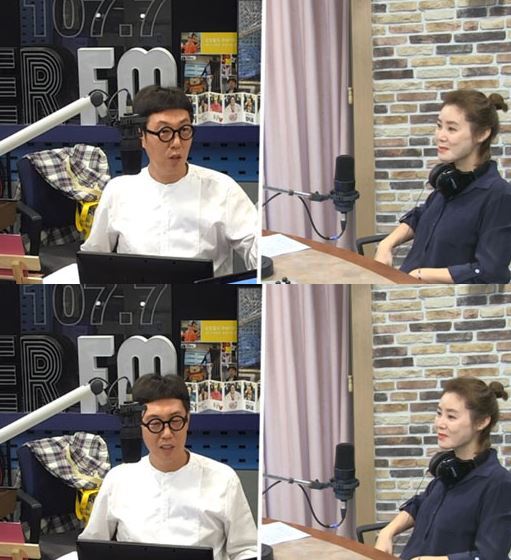 DJ 김영철과 배우 김성령. /사진=SBS 보이는라디오 방송화면 캡처