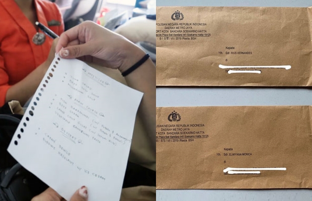 인도네시아의 한 인플루언서가 기내식 메뉴판을 찍어 올렸다가 ‘명예훼손’ 소송에 휘말렸다/사진=리우스 베르난데스