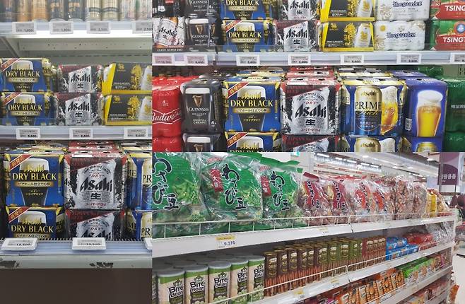 농협하나로마트 수원점 수입코너에 일본제품이 진열된 모습. ⓒ시사저널 서상준
