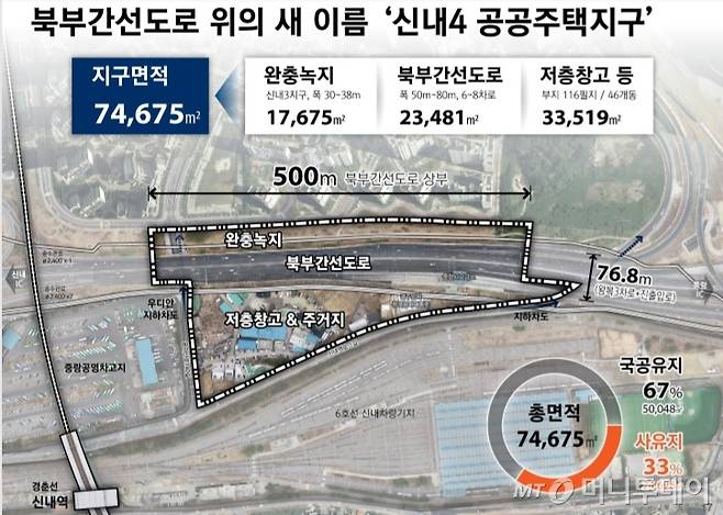 중랑구 신내4 공공주택지구 개발 개요. /자료=서울시