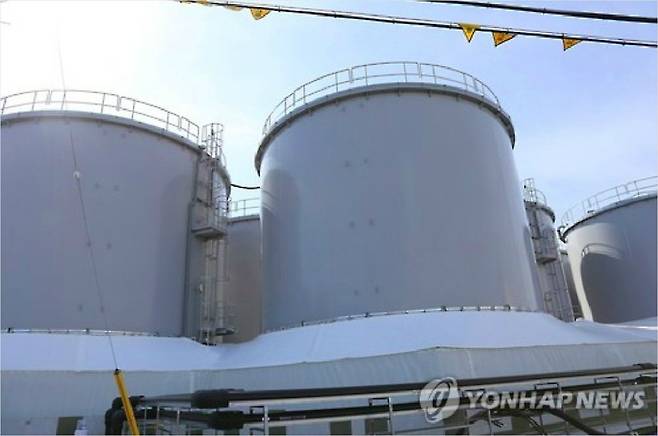 후쿠시마 원전 내부 오염수를 담은 탱크 (사진=연합뉴스 제공)