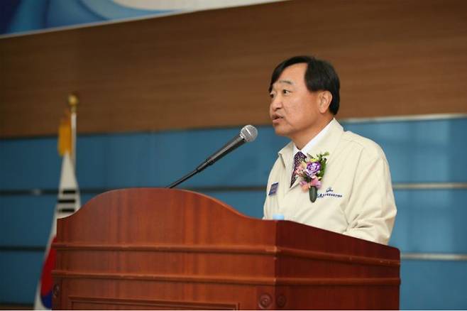취임사를 하고 있는 안현호 신임 KAI 사장. (사진=KAI 제공)