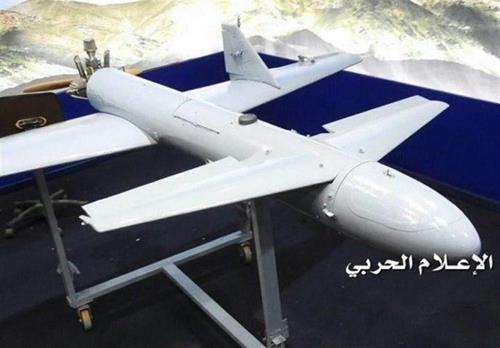 예멘 반군이 공개한 삼마드-1 무인기 [알마시라 방송]