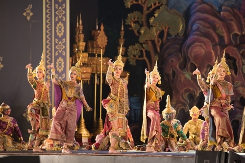A performance of Khon (National Intangible Heritage Center)