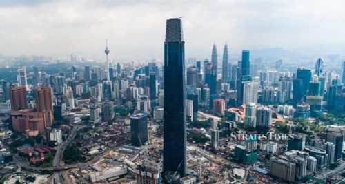 말레이 쿠알라룸푸르에 완공된 '더 익스체인지 106' 빌딩 [뉴스트레이츠타임스]