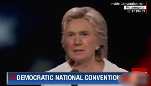 힐러리 클린턴 전 미국 대선 후보의 모습에 경쟁자였던 도널드 트럼프 대통령의 얼굴을 합성한 딥페이크. 유튜브 캡처