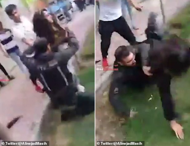 “거기 서!” 히잡 안 쓴 10대 소녀 땅바닥에 내팽개친 이란 경찰 논란