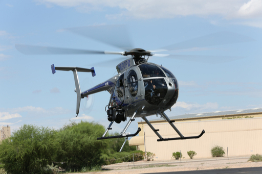 미국 MDHI가 개발한 500E 헬기. 500MD를 개량한 것으로 첨단 기술이 적용됐다는 평가다. MDHI 제공