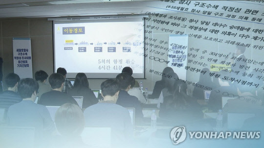 세월호 구조자는 배로 이송…헬기는 해경청장 태워. 연합뉴스 제공