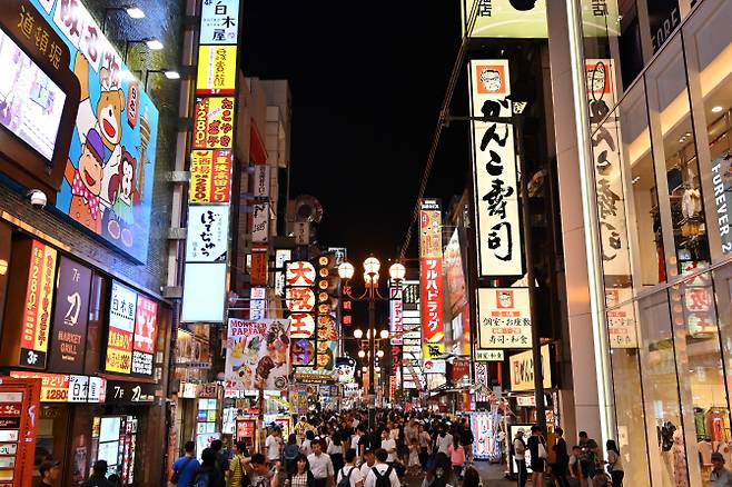 일본 오사카 관광 명소인 도톤보리. (사진=AFP)