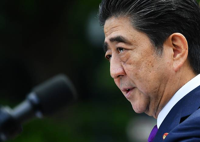 아베 신조 일본 총리. (사진=AFP PHOTO)