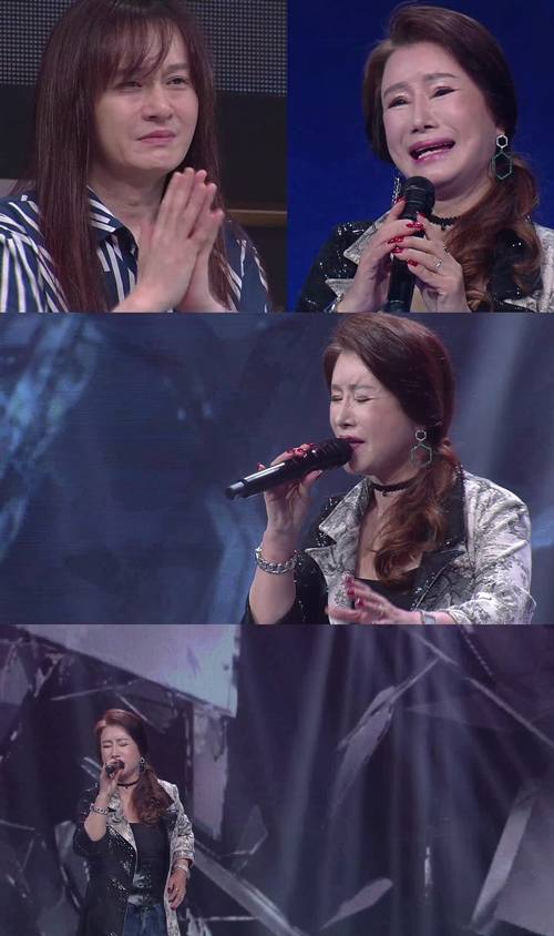 ‘보이스퀸’ 김경호가 눈물을 쏟는다. 사진=MBN 보이스퀸