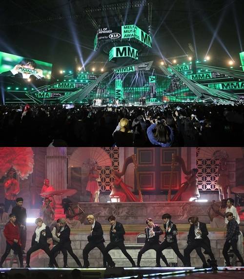 그룹 방탄소년단(BTS)이 ‘MMA 2019’ 무대를 꾸몄다. 사진=멜론뮤직어워드
