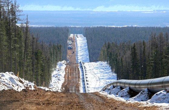 러시아와 중국을 잇는 약 3000km의 파이프라인가스(PNG)인 '파워 오브 시베리아(Powe of Siberia·POS1)'가 지난 2일 가동을 시작했다. [사진 가스프롬]