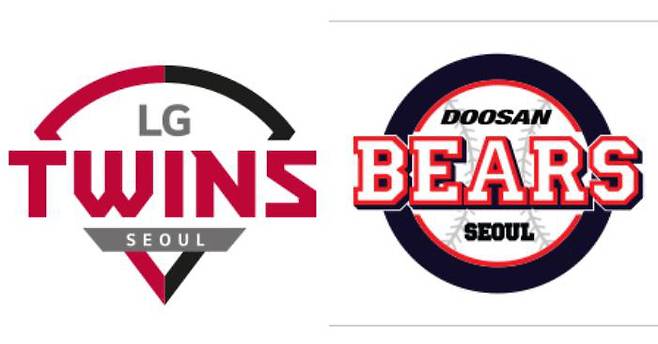 LG트윈스 및 두산베어스 엠블럼. 각 구단 홈페이지 갈무리
