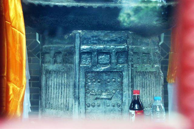 초당사의 쿠마라지바 사리탑.